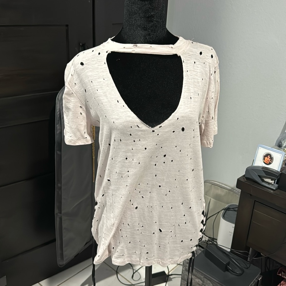 Summer shirt great for outings to a pool or concert!